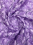 3D Roses On A Mesh 54" Wide| New Creations Fabric & Foam Inc.