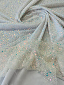All Over Beaded Lace 54" Wide| New Creations Fabric & Foam Inc.