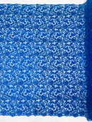 Angela Metallic corded lace 54" Wide| New Creations Fabric & Foam Inc.