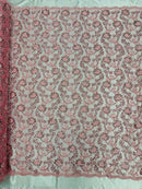 Pamela Floral Lace 54" Wide| New Creations Fabric & Foam Inc.