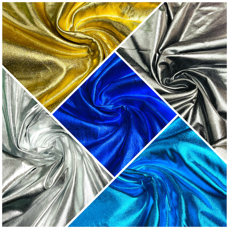 METALLIC FOIL LAME SPANDEX (by the yard)