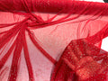 Sheer All Over AB Rhinestones On Stretch Power Mesh Fabric, Dancewear- Sold By The Yard.