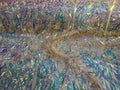 Swords Design Iridescent Sequins Burning Man Costume Craft Fabric Sold By The Yard.