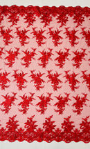 Valentina Embroider Floral Lace 54" Wide| New Creations Fabric & Foam Inc.