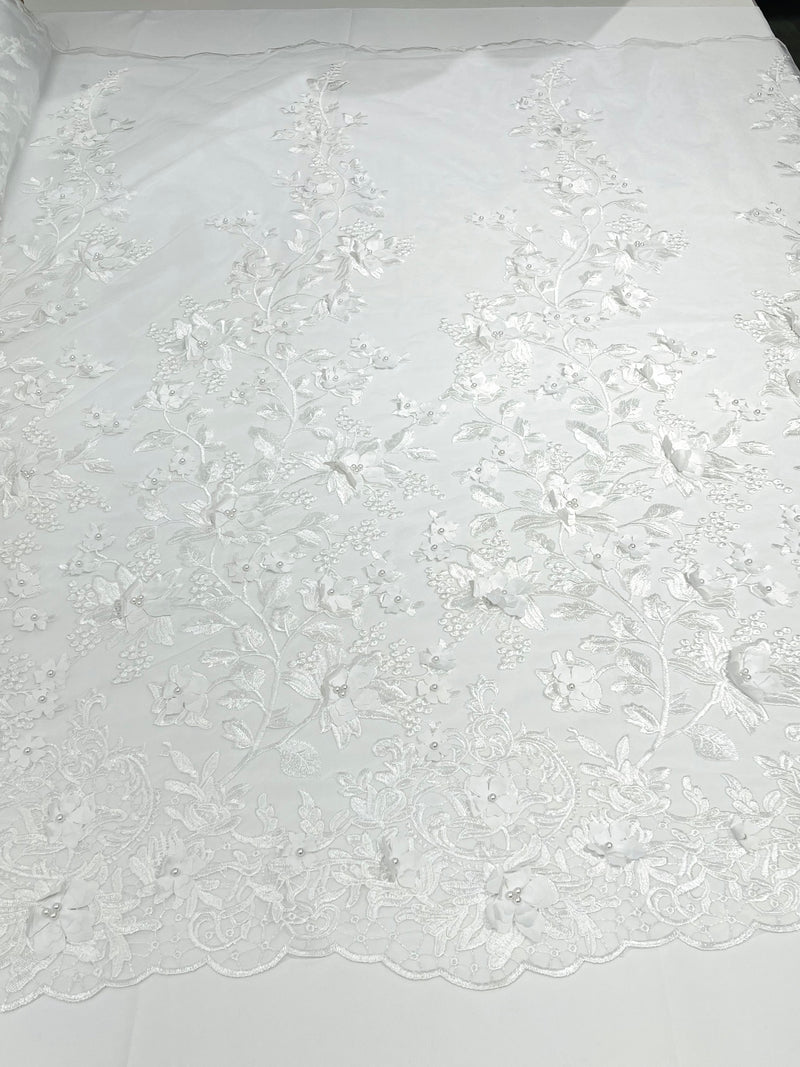 PRINCESS 3D FLORAL LACE (By The Yard)