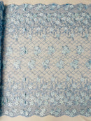 Lia 3d Floral Design Lace 54" Wide| New Creations Fabric & Foam Inc.