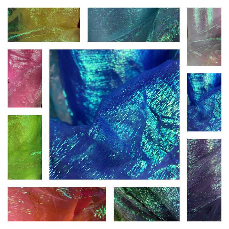 CRUSH IRIDESCENT ORGANZA (by the yard)