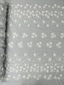 Lia 3d Floral Design Lace 54" Wide| New Creations Fabric & Foam Inc.