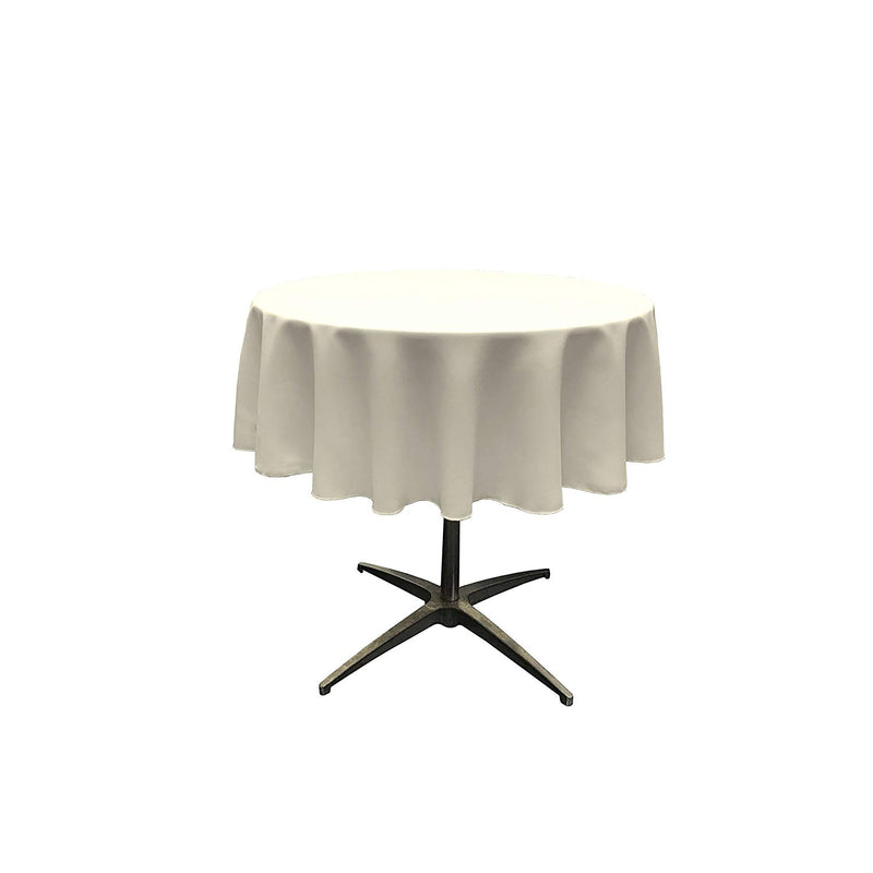 42" ROUND POLYESTER POPLIN TABLECLOTH