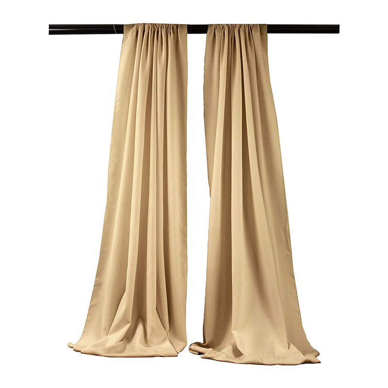 5 Feet Wide x 20 Feet High,  Polyester Seamless Backdrop Drape Curtain Panel / Curtain Room Divider / 2 Panels