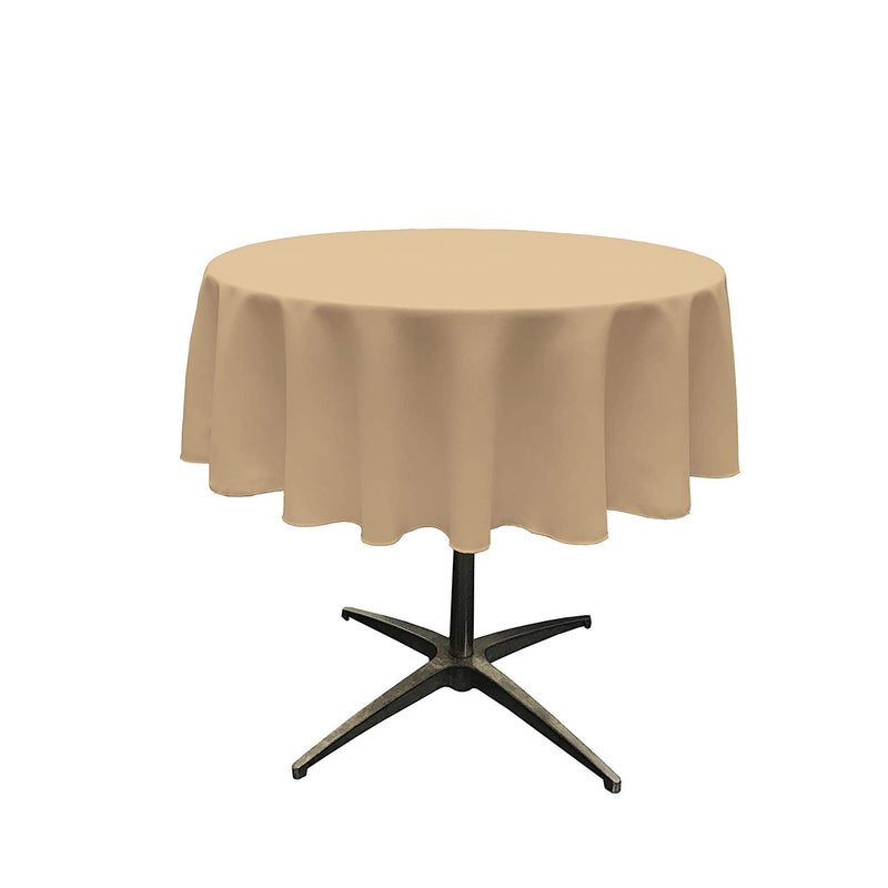42" ROUND POLYESTER POPLIN TABLECLOTH