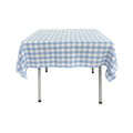 42" x 42" Square Tablecloth for 30" Square Small Coffee Table with 6" Drop, Polyester Checkered Gingham Plaid Table Overlay