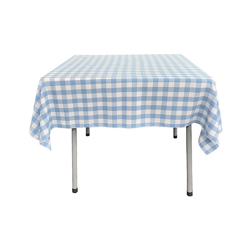 30"x30" SQUARE TABLECLOTH POLYESTER CHECKERED.