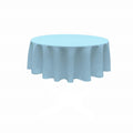 90" Round Polyester Poplin Seamless Tablecloth - Wedding Decoration Tablecloth
