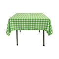 48" x 48" Square Tablecloth for 36" Square Small Coffee Table with 6" Drop, Polyester Checkered Gingham Plaid Table Overlay