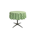 48" ROUND TABLECLOTH POLYESTER CHECKERED