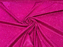 Magenta 58/60" Wide Full Glitter Covered Shimmer Fabric By The Yard - New Creations Fabric & Foam Inc