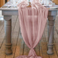 14" Wide Extra Long, Chiffon Wedding Table Runner