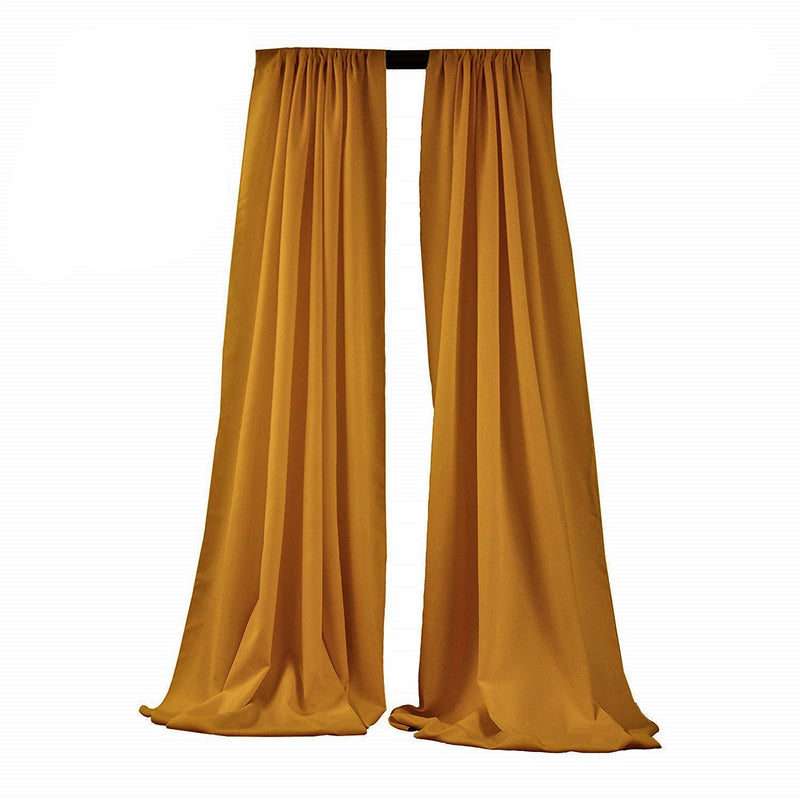 5 Feet Wide x 20 Feet High,  Polyester Seamless Backdrop Drape Curtain Panel / Curtain Room Divider / 2 Panels