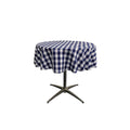 48" ROUND TABLECLOTH POLYESTER CHECKERED