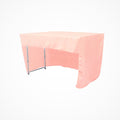 96" Long x 30" Wide x 30" High, Polyester Poplin Fitted Tablecloth with Open Back Design,