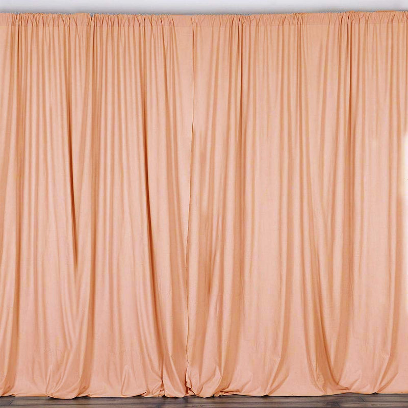 5 Feet Wide x 20 Feet High,  Polyester Seamless Backdrop Drape Curtain Panel / Curtain Room Divider / 2 Panels