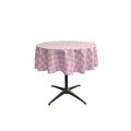 48" ROUND TABLECLOTH POLYESTER CHECKERED