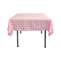 36" x 36" Square Tablecloth for 24" Square Small Coffee Table with 6" Drop, Polyester Checkered Gingham Plaid Table Overlay