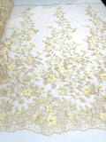 PRINCESS 3D FLORAL LACE (By The Yard) - New Creations Fabric & Foam Inc