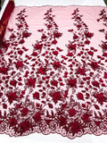 PRINCESS 3D FLORAL LACE (By The Yard) - New Creations Fabric & Foam Inc