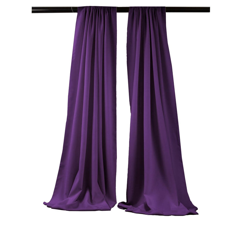 5 Feet Wide x 15 Feet High,  Polyester Seamless Backdrop Drape Curtain Panel / Curtain Room Divider / 2 Panels