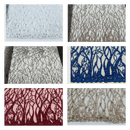 Root Vine Design Embroider and heavy beading on a mesh lace - sold by the yard. - New Creations Fabric & Foam Inc