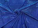 Royal Blue 58/60" Wide Full Glitter Covered Shimmer Fabric By The Yard - New Creations Fabric & Foam Inc