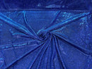 Royal Blue 58/60" Wide Full Glitter Covered Shimmer Fabric By The Yard - New Creations Fabric & Foam Inc