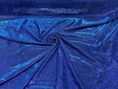 Royal Blue 58/60" Wide Full Glitter Covered Shimmer Fabric By The Yard - New Creations Fabric & Foam Inc