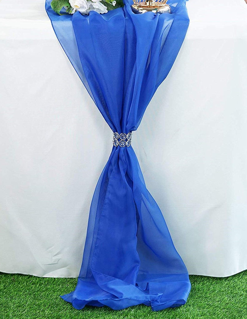 14" Wide Extra Long, Chiffon Wedding Table Runner