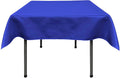 45 x 45" Square Polyester Bridal Satin Table Table Overlay, For a Small 33" Square Coffee Table  With 6" Drop