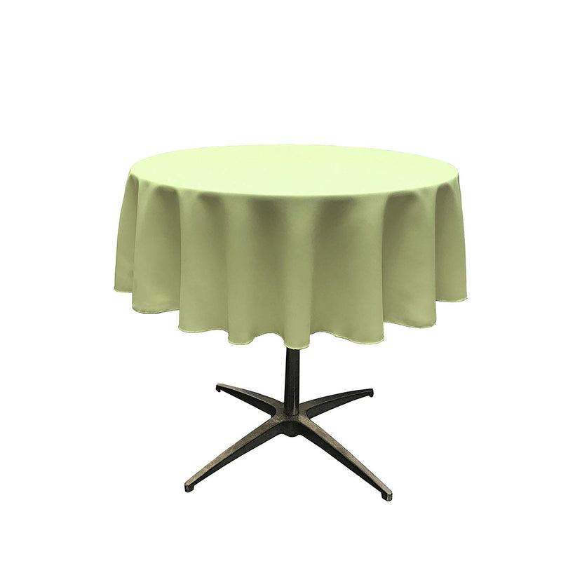 42" ROUND POLYESTER POPLIN TABLECLOTH