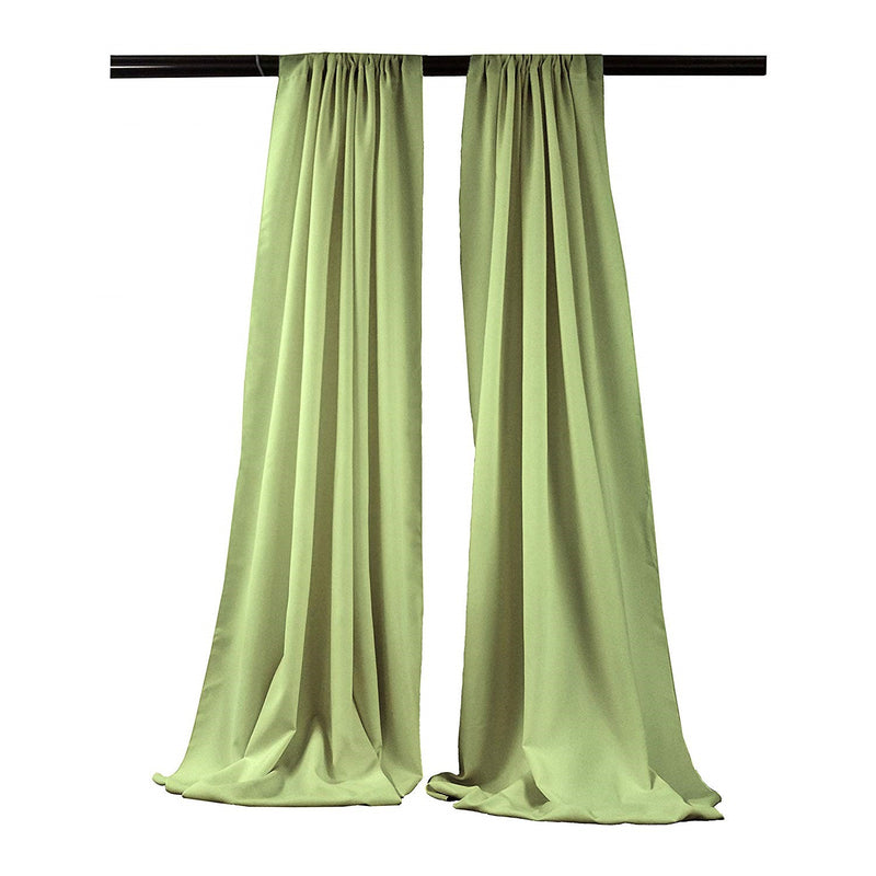 5 Feet Wide x 20 Feet High,  Polyester Seamless Backdrop Drape Curtain Panel / Curtain Room Divider / 2 Panels