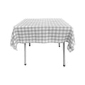 36" x 36" Square Tablecloth for 24" Square Small Coffee Table with 6" Drop, Polyester Checkered Gingham Plaid Table Overlay