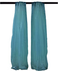 5 Feet Wide  x 20 Feet High, Polyester Sheer Mirror Organza Backdrop Drape, Curtain Panels, Room Divider, 1 Pair.