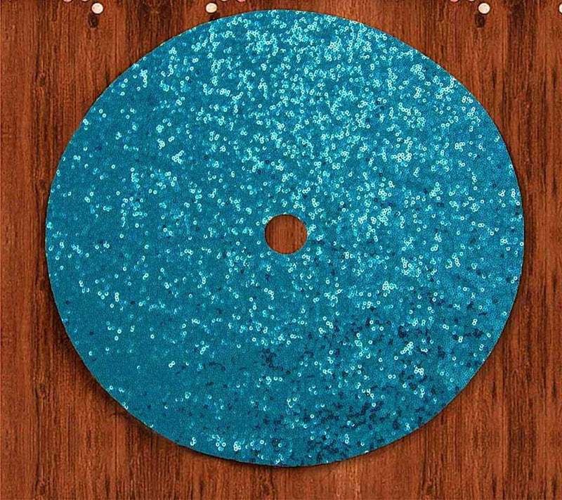 48" Round Decorative Sequins Tree Skirt for Christmas/Thanksgiving Day