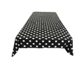 36" x 36" Square Big Polka Dot Poly Cotton Tablecloth