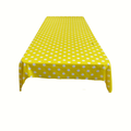 36" x 36" Square Big Polka Dot Poly Cotton Tablecloth